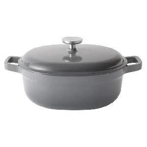 Кастрюля чугунная овальная с крышкой BergHOFF Gem, 4.1 л