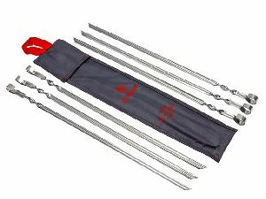 Набор шампуров плоские профилированные в чехле 6 штук Grillkoff