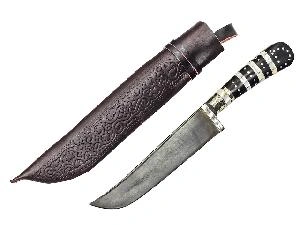 Нож Пчак, средний (тезкесар), рукоять: эбонит с садафом