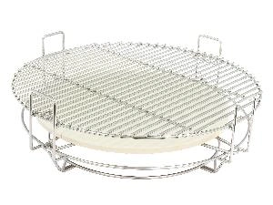 Комплект для гриля 46 см/18 дюймов: держатель, камень для выпечки/тепловая перегородка, решетка, Plover 