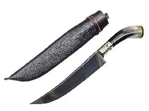 Нож Пчак, большой (тезкесар), рукоять: рог быка