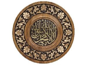 Деревянное панно, диаметр 20 см