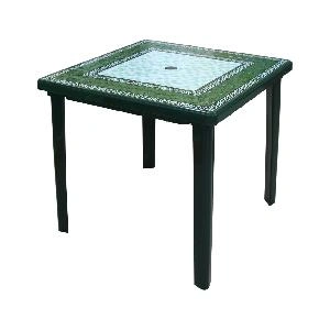 Стол садовый Альтернатива "Малахит" М3014, (зеленый), 80х80х74