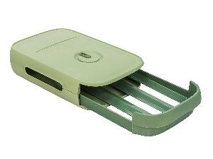 Контейнер для хранения яиц (на 24 штуки), 34х24х8 см, зеленый