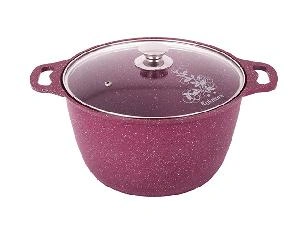 Кастрюля 6 л с антипригарным покрытием со стеклянной крышкой, Kukmara (Trendy style mystery), к61tsm