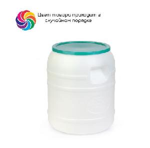 Канистра-бочка для воды 35 л (d-25 см), (крышка цвет микс), Альтернатива М391