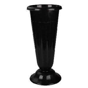 Ваза для цветов Альтернатива М5142 (черный), 21х21х44 см