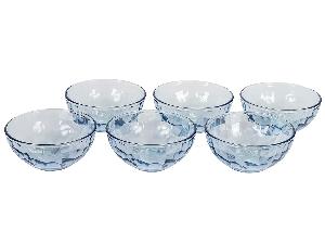 Набор салатников стеклянных (6 шт.), FANCY DIAMOND (синий), 13 см