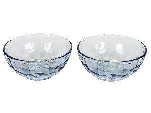 Набор салатников стеклянных (2 шт.), FANCY DIAMOND (синий), 13 см