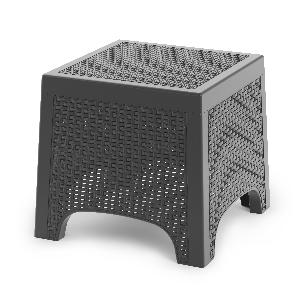 Стол садовый "Ротанг Лайт" (графит), 43х43х39 см, Альтернатива, М9013
