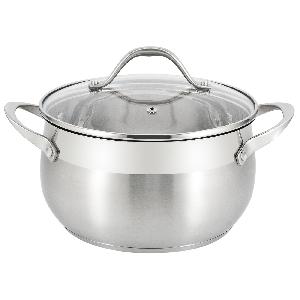 Кастрюля с крышкой Appetite Tessi, нержавеющая сталь, 4.6 л