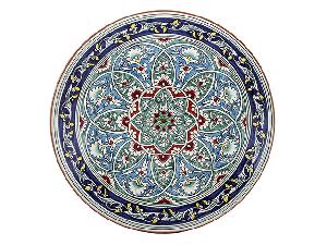 Блюдо Ляган "Риштанская керамика", Коракалам, Ø 41 см