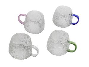 Набор стеклянных чашек 300 мл, PLOVER, 4 штуки