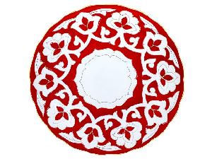 Ляган Красная Пахта, Turon Porcelain, с золотом, Ø 25 см