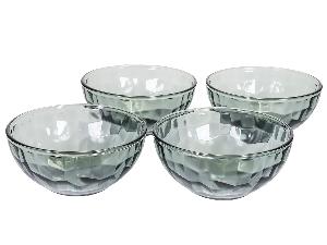 Набор салатников стеклянных (4 шт.), BLACK DIAMOND (черный), 13 см