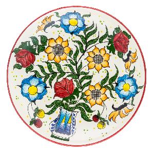 Ляган "Риштан", керамика, диаметр 32 см