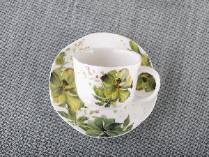 Набор чайных пар Green Line: чашка, блюдце, Plover, 250 мл, 4 штуки