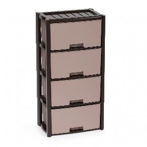 Комод "Колорит" на 4 секции, Альтернатива М7836, венге