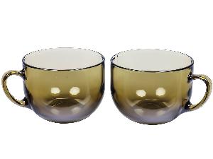 Набор бульонниц с ручкой (2 шт.), Basilico, 670 мл