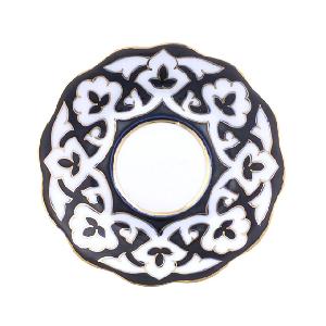 Тарелка "Пахта", десертная, рифленый край, Премиум, диаметр 12,5 см