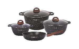 Набор кухонной посуды с антипригарным покрытием №19 (7 предм.), Kukmara (Granit Ultra Original), пнкп19го