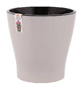 Горшок цветочный двойной Альтернатива "Лея" М7939, с автополивом (бежевый), 5 л