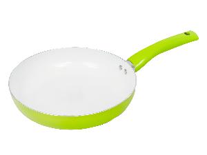 Сковорода с антипригарным покрытием со фиксированной ручкой, 24 см, Lime, PLOVER