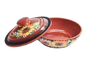 Жаровня малая "Славянская Керамика", Подсолнух, 1.4 л