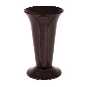 Ваза для цветов Альтернатива М7552 (черный), 130х130х217 мм