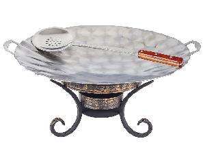 Садж 50 см нержавеющая сталь + подставка шелковый путь + ШУМОВКА В ПОДАРОК!