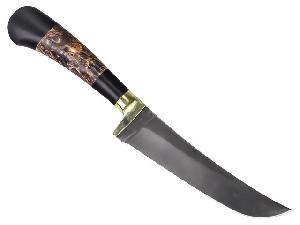 Нож Джинн-м "Ножеяр" х12мф, (ручка - стабилизированный кап клена)