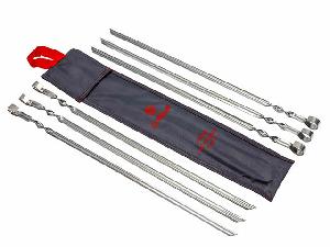 Набор шампуров плоские профилированные в чехле 6 штук Grillkoff