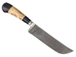 Нож Пчак-1 "Ножеяр" дамаск, (ручка - карельская береза, граб)