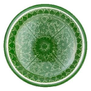 Блюдо Ляган "Риштанская керамика", Зеленый, Ø 24 см
