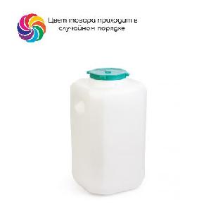 Канистра-бочка для воды прямоугольная 110 л (крышка цвет микс), Альтернатива М410