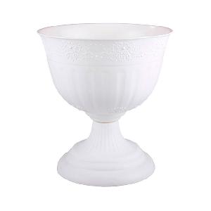 Вазон для цветов Альтернатива "Венеция" М3129 (белый), 40х40х43.5 см
