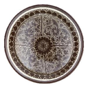 Блюдо Ляган "Риштанская керамика", Коричневый, Ø 24 см