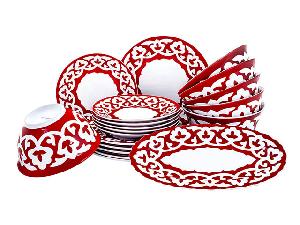 !Столовый сервиз Красная Пахта, Turon porcelain, 19 предметов