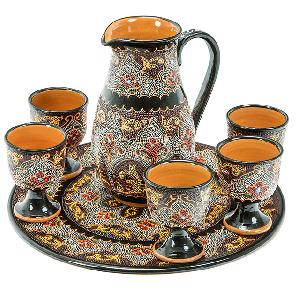 Набор молочный "Точечная роспись", 8 предметов 