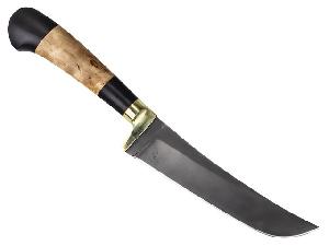 Нож Джинн-м "Ножеяр" х12мф, (ручка - карельская береза, граб)