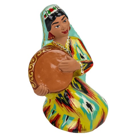 Керамическая фигурка "Девушка с дойрой" Керамическая фигурка "Девушка с дойрой"
