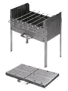 Мангал-дипломат из холоднокатаной стали толщиной 1.2 мм №1 без шампуров 50х30х65 см, Kukmara, м01 Мангал-дипломат из холоднокатаной стали толщиной 1.2 мм №1 без шампуров 50х30х65 см, Kukmara, м01