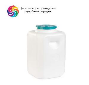 Канистра-бочка для воды 90 л прямоугольная (крышка цвет микс), Альтернатива М412