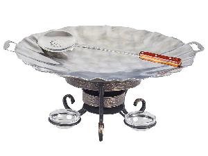 Садж 55 см нержавеющая сталь + подставка шелковый путь премиум + ШУМОВКА В ПОДАРОК!