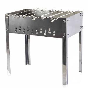 Мангал Grillkoff Стандарт стальной усиленный с 6 шампурами с сумкой