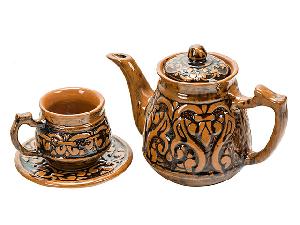 Набор чайный "Риштанская керамика", Подарочный, 3 предмета