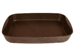 Противень с антипригарным покрытием 40x29.5x5 см, Kukmara (Кофейный мрамор), пмк03а