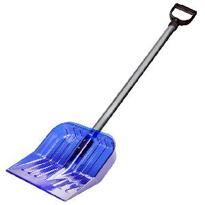 Лопата для снега с черенком Альтернатива М7260, (синий), 420х135х1400 мм