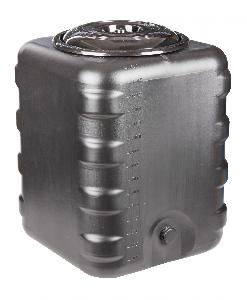 Бак для душа квадратный 150 л (черный), Альтернатива М6463