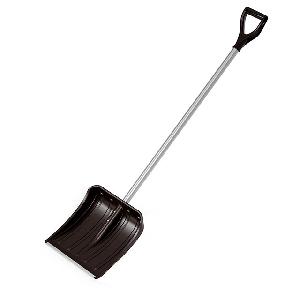Лопата для снега с наконечником и черенком "Классика" Альтернатива М8814, 375х100х1365 мм